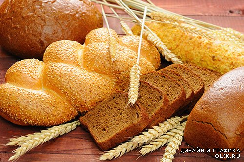 Растровый клипарт - Свежий хлеб 7
