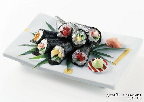 Японские суши и роллы (подборка изображений)