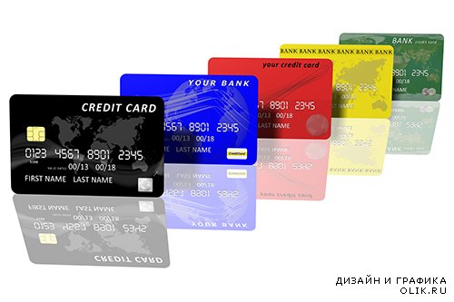 Растровый клипарт - Кредитные карты