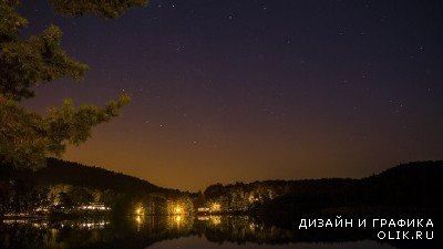 День и ночь таймлапс / Day to Night Time - Lapse Lake and Stars