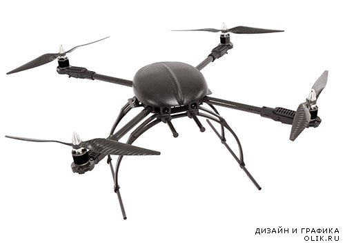 Растровый клипарт - Летающие дроны 2