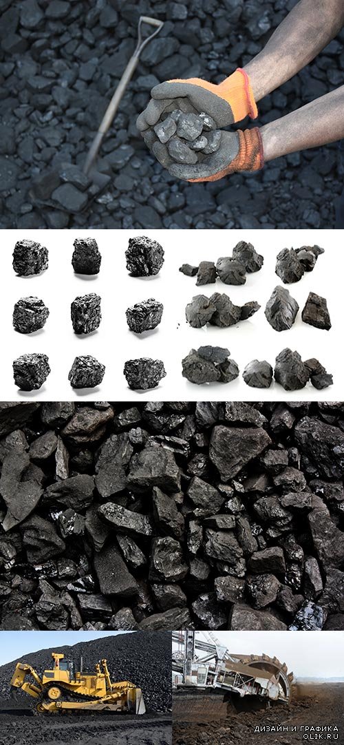 Растровый клипарт - Добыча угля 3