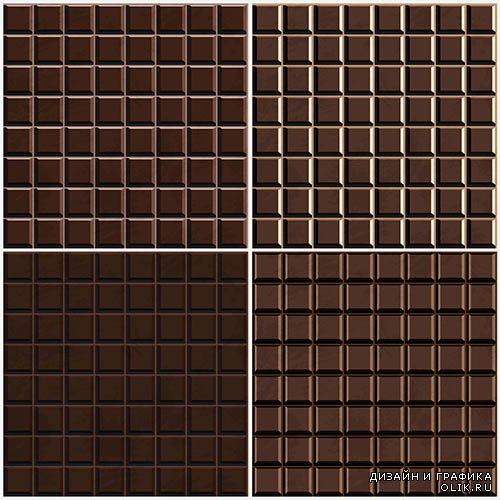 Векторные плитки шоколада в формате EPS