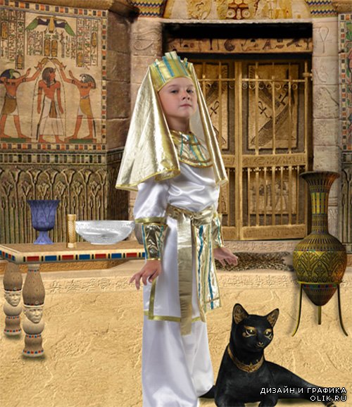 Шаблон  детский -  Фараон