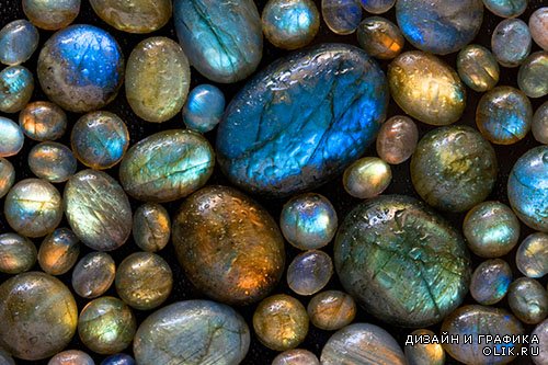 Растровый клипарт - Драгоценные камни и минералы
