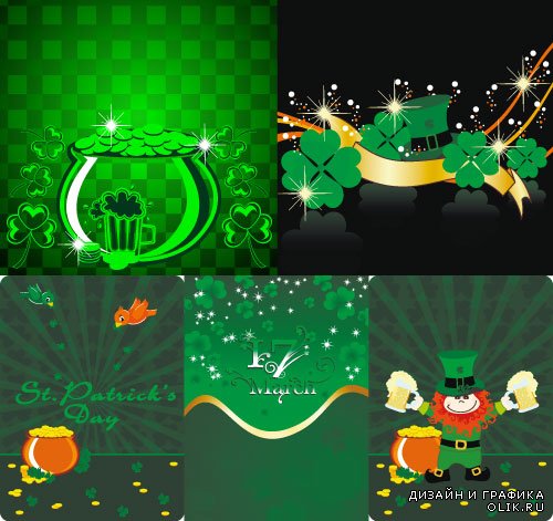 Greeting card for St. Patricks day Vector