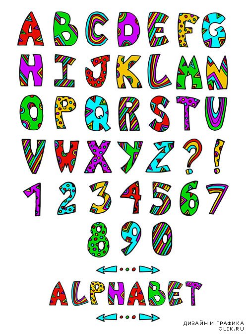 Коллекция алфавитов в векторе 21