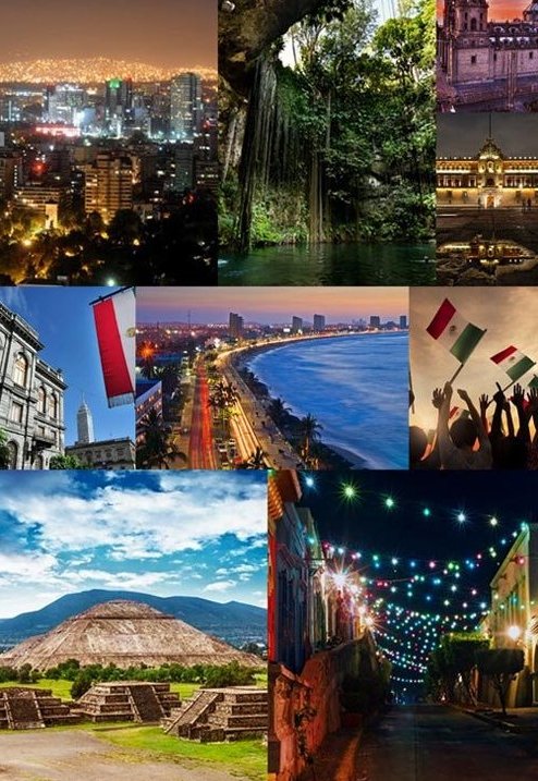 Картинки - известные места Мексики - растровый клипарт