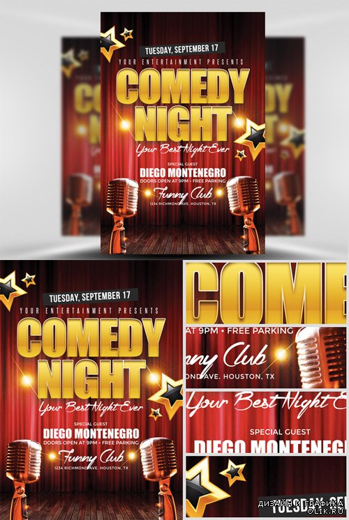 Flyer Template - Comedy Night