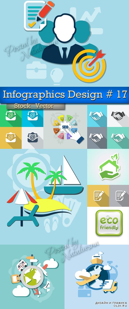 Infographics Elements Design in Vector # 17