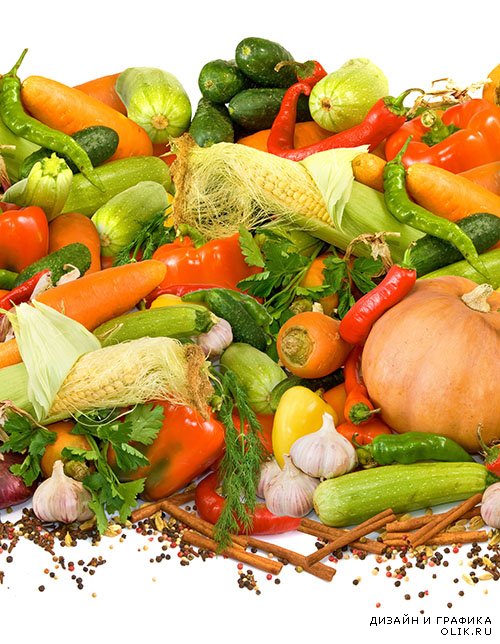 Растровый клипарт - Свежие овощи 3