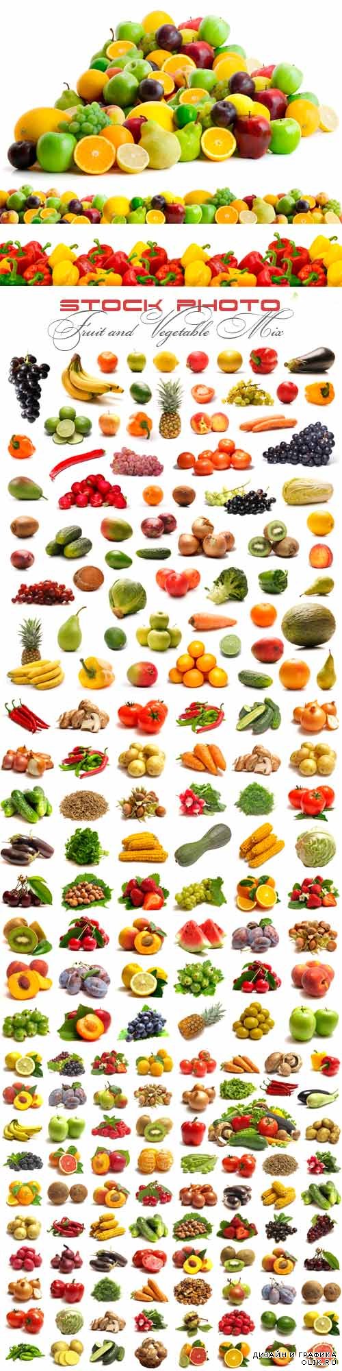 Сочный фруктово овощной микс
