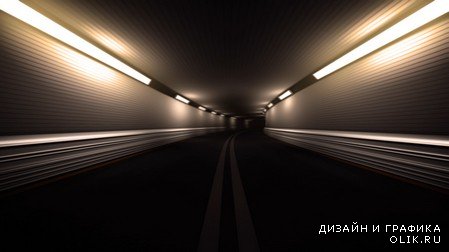 Футаж - Скорость в тоннеле