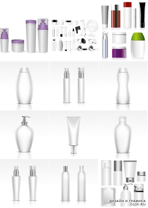 Bottle packaging design vector