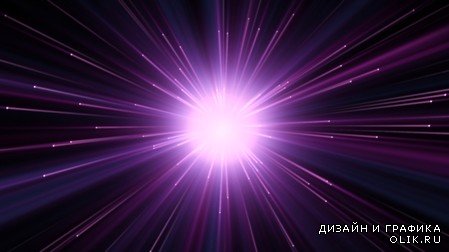 Футаж - Фиолетовый взрыв
