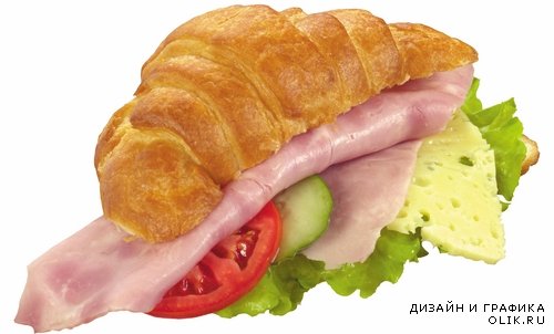 Бутерброд из круассана (подборка изображений)
