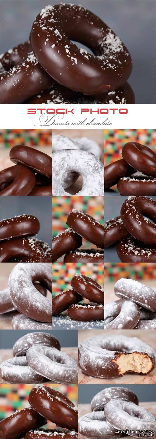 Пончики в шоколадной глазури