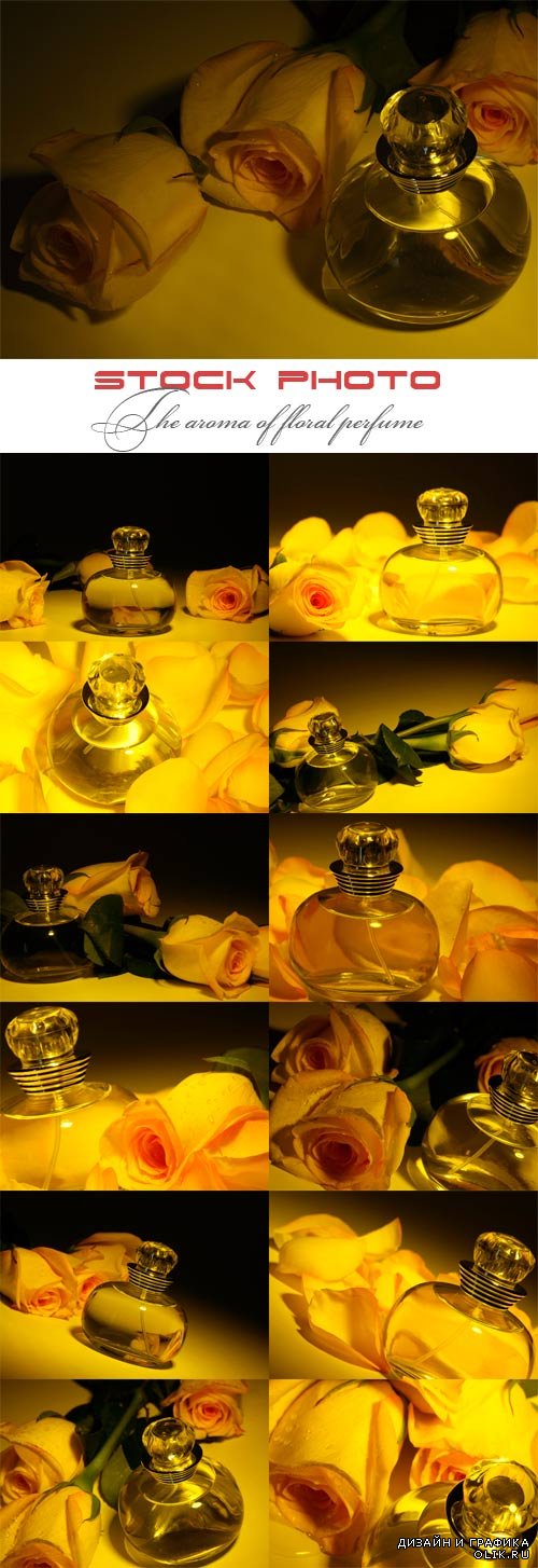 The aroma of floral perfume