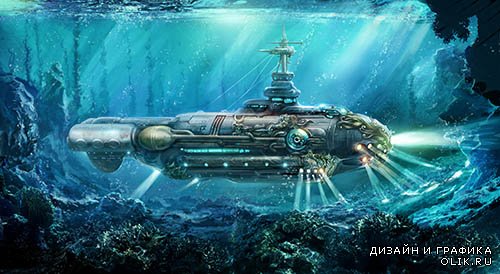 Растровый клипарт - Подводный мир 5