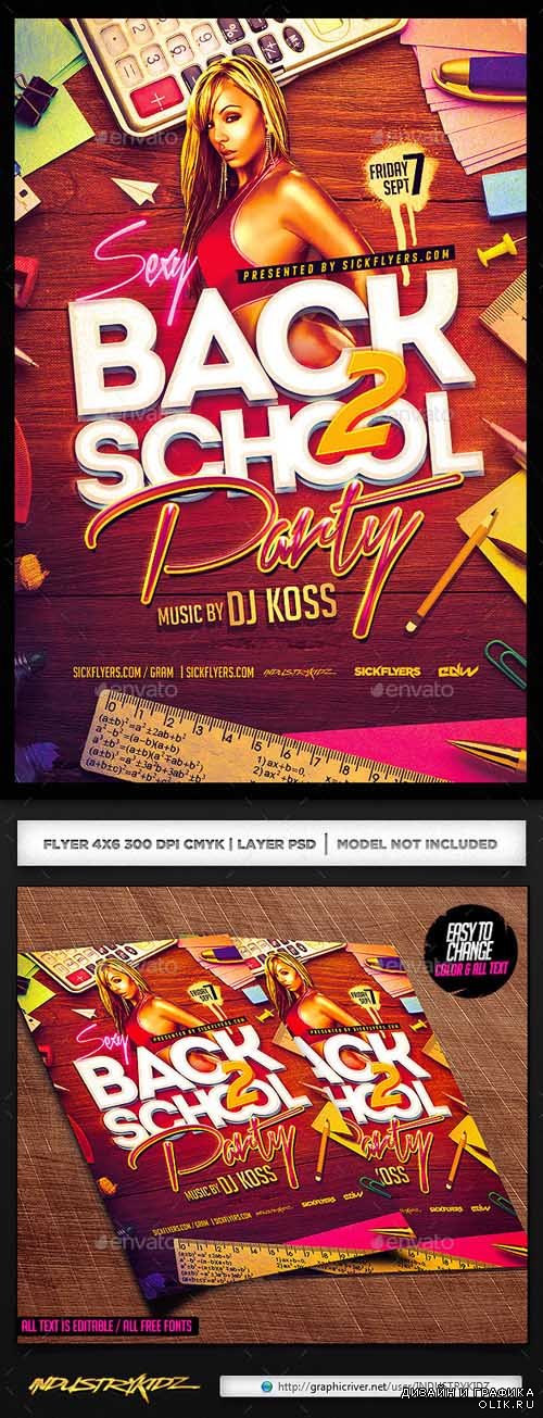 Flyer PSD - Back to School 