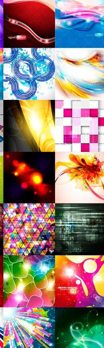 Разноцветные абстрактные фоны в векторном формате - Часть 22