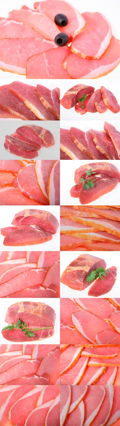 Cutting fresh raw meat