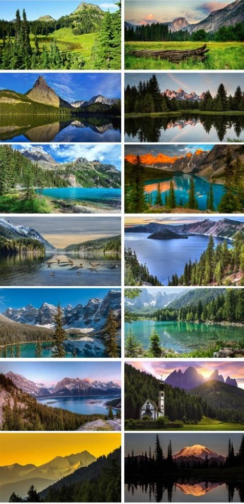 Прекрасные пейзажи - картинки - леса, горы, поля, озерная гладь, горное озеро, тишина, свежий воздух