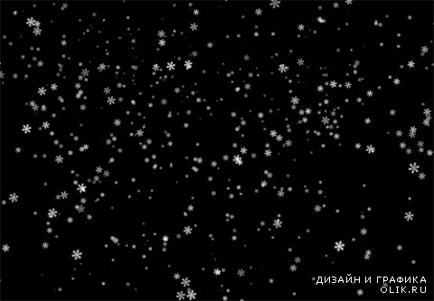 Flying snowflakes winter footage