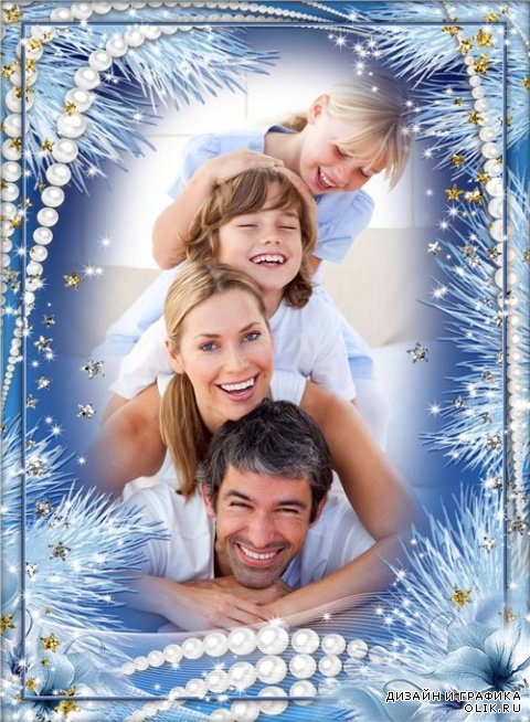 Новогодняя рамка для фотошопа – Семейные ценности