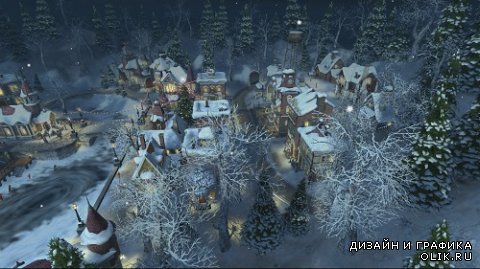 Snow Village Video Footage