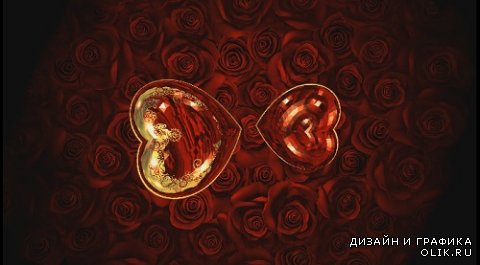 Valentine animation video background loop