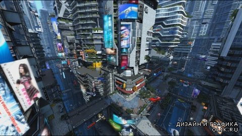 Futuristic City 2 Video Footage