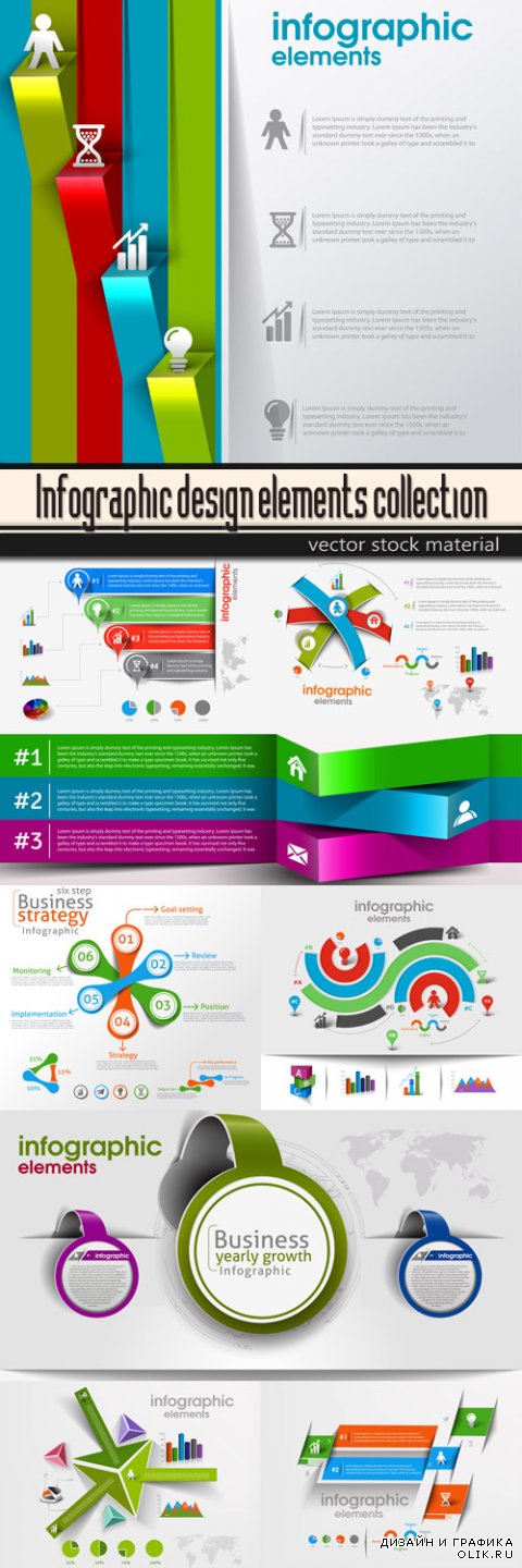 Business Infographics elements collection