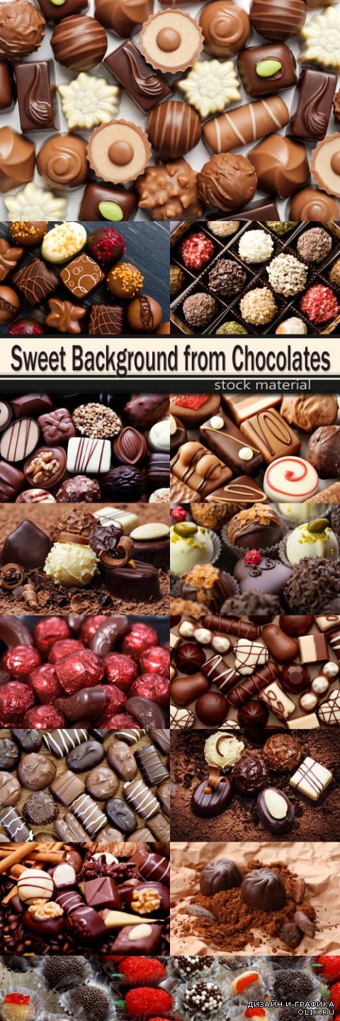 Sweet Background from Chocolates