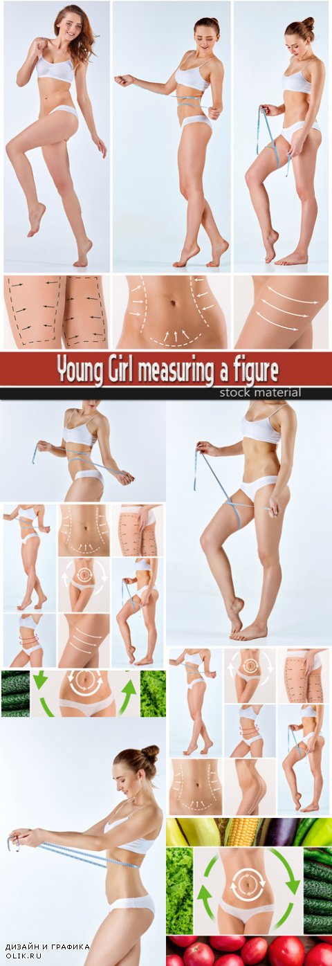 Young Girl measuring a figure