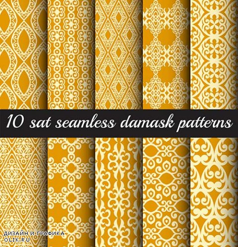 Seamless texture in the style of Damascus
