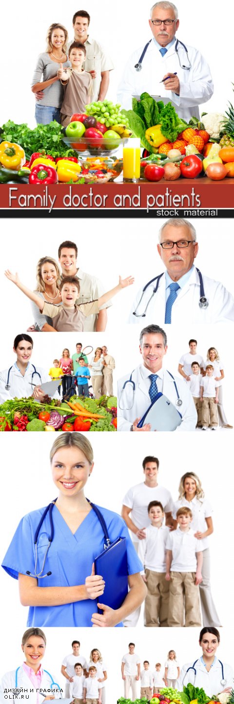 Family doctor and patients