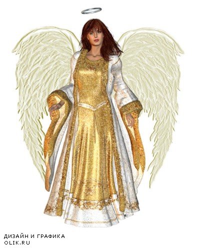 Ангелы куклы и статуэтки (прозрачный фон)