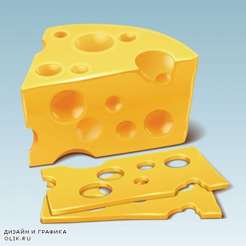 Cheese Design Elements - 15 Vector