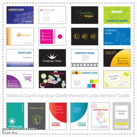 Визитки Business Card Design #22 - 25 Vector
