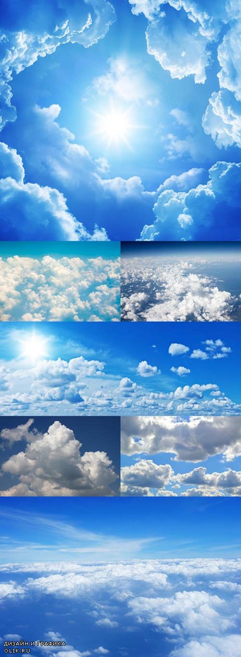 Небо и облака в растре 2
