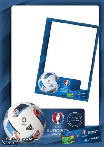 Рамка для фотошопа – Евро 2016