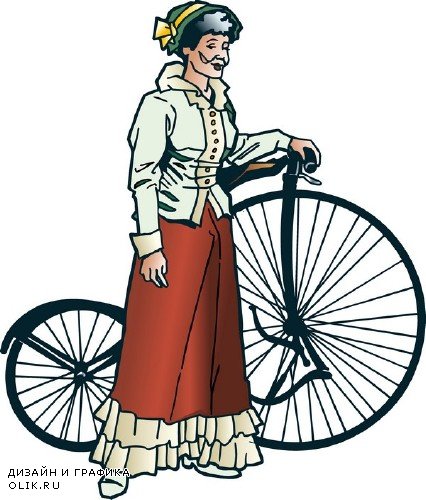 Ретро велосипед (вектор)