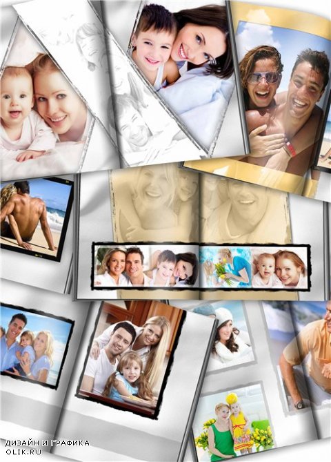 Семейная фотокнига для фотошопа