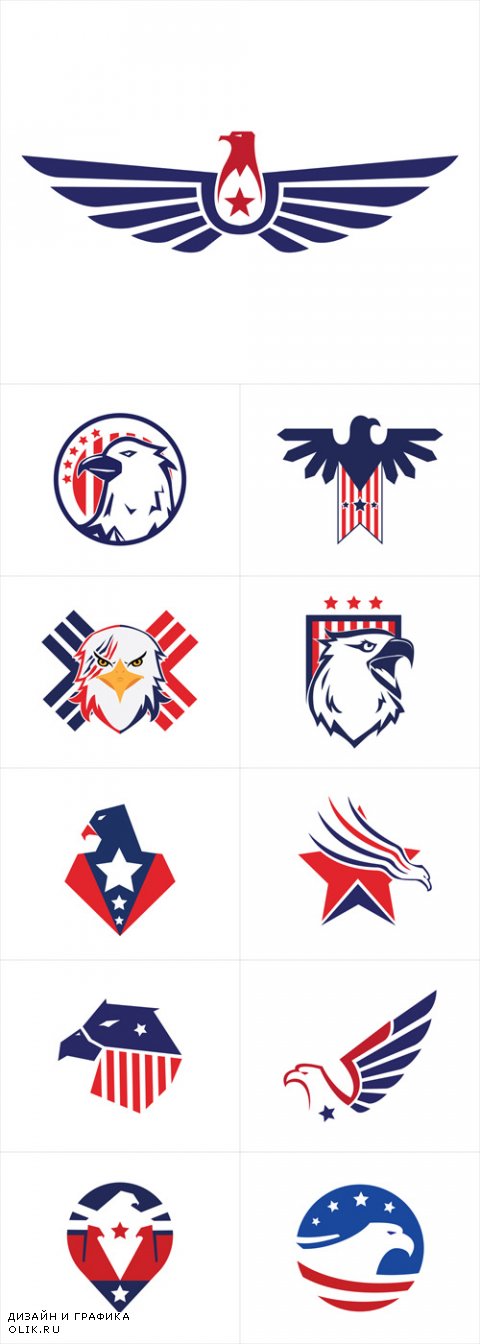 Vector American Patriotic Logos
