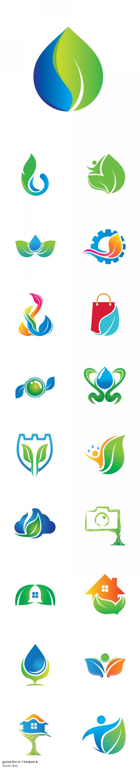 Vector Environmental Nature Logo Icons