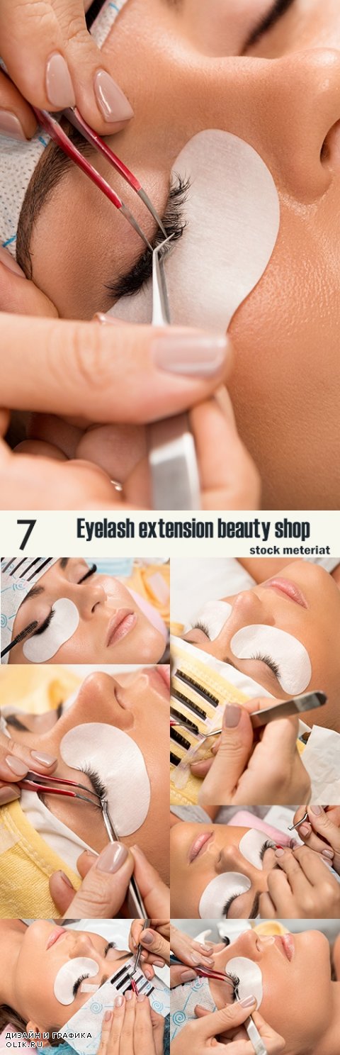 Eyelash extension beauty shop