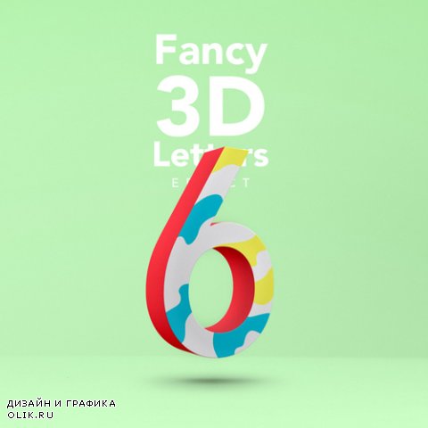 Fancy 3D Letter Text Effect