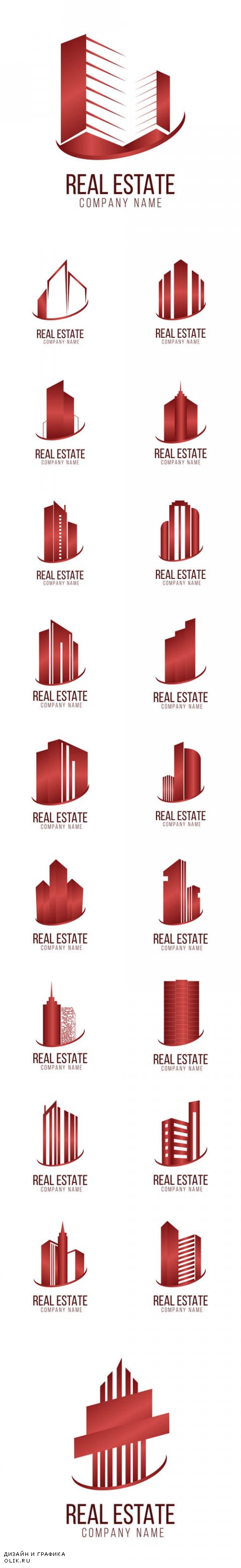 Vector Real Estate Logo Architecture Symbol