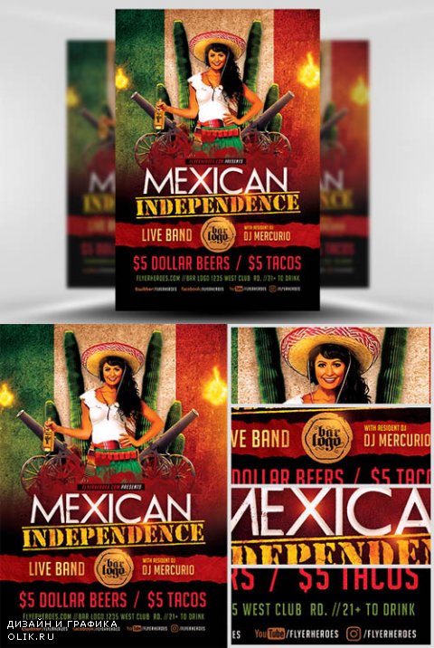 Flyer Template - Mexican Independence Day